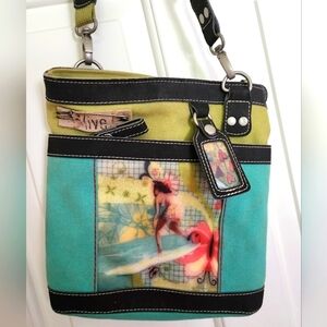 Sherpani Surfer Girl artsy unique Luna Purse